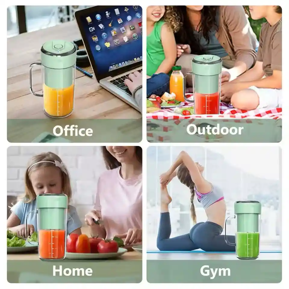 Licuadora Portátil Para Batidos Recargable 300ml