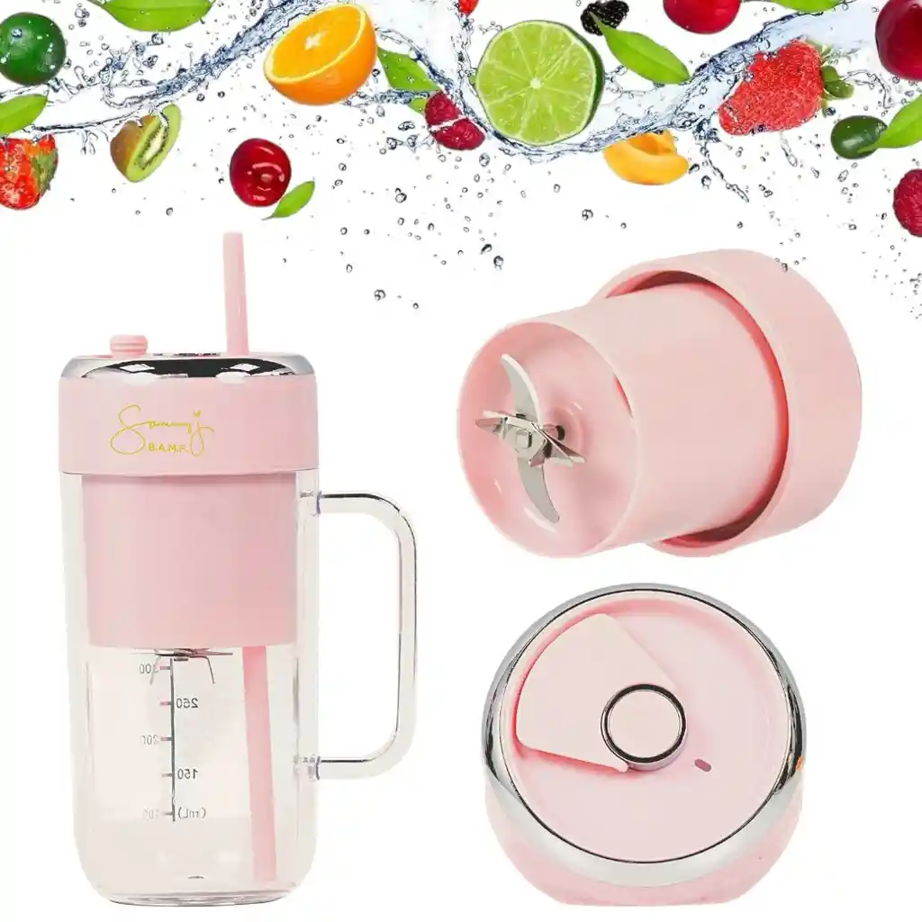 Licuadora Portátil Para Batidos Recargable 300ml