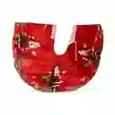 Pie De Arbol, Tapete Para Arbol Con Diseño De Renos Y Papa Noel, Arbol De Navidad Con Muñeco De Nieve Material Algodon