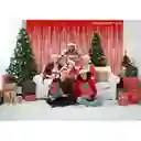 Cortina Metalizada Flecos Color Rojo (1metro Ancho X 2 Metros De Largo)