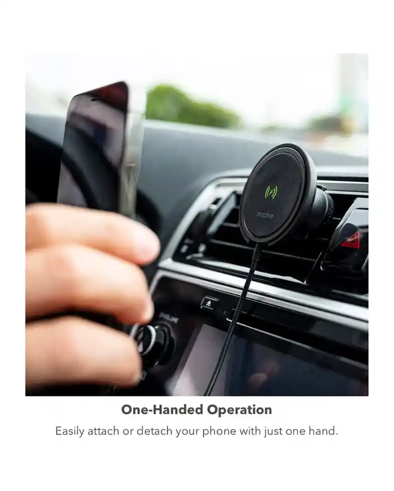 Mophie Mount Snap+wireless Vent 15w Cargador Y Soporte Para Celular