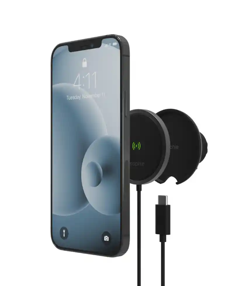 Mophie Mount Snap+wireless Vent 15w Cargador Y Soporte Para Celular