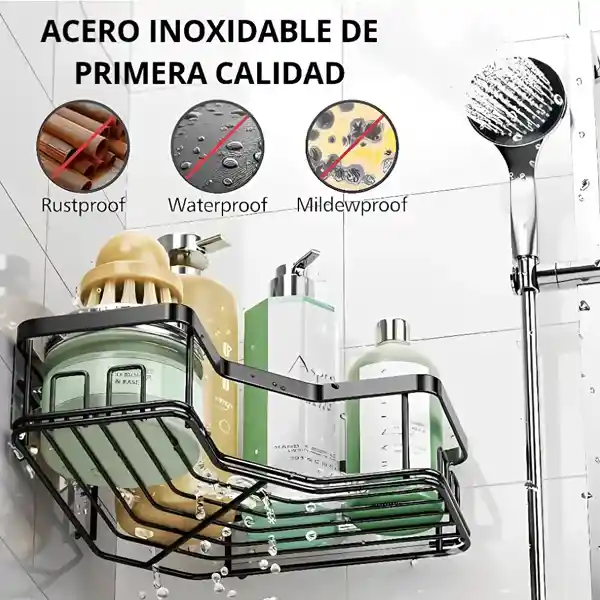 Organizador Esquinero Baño 5 Piezas Antióxido