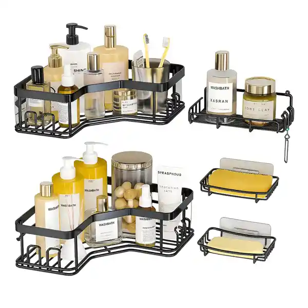 Organizador Esquinero Baño 5 Piezas Antióxido