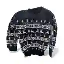 Saco Sueter Navideño Talla S M L Color Rojo Negro Verde Azul Oscuro