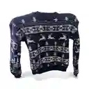 Saco Sueter Navideño Talla S M L Color Rojo Negro Verde Azul Oscuro