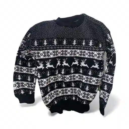 Saco Sueter Navideño Talla S M L Color Rojo Negro Verde Azul Oscuro