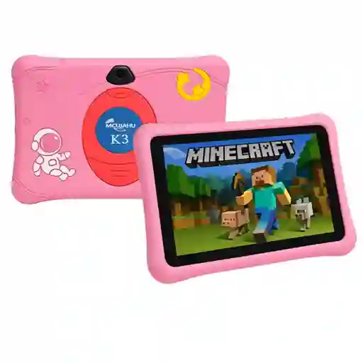 Tablet Kids Niños K3 Android 13 6gb Ram 128gb Almacenamiento Rosa