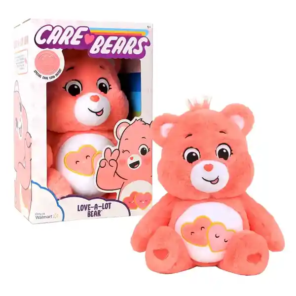 Oso Peluche Love-a-lot 14 Pulgadas Rosa Hipoalergénico