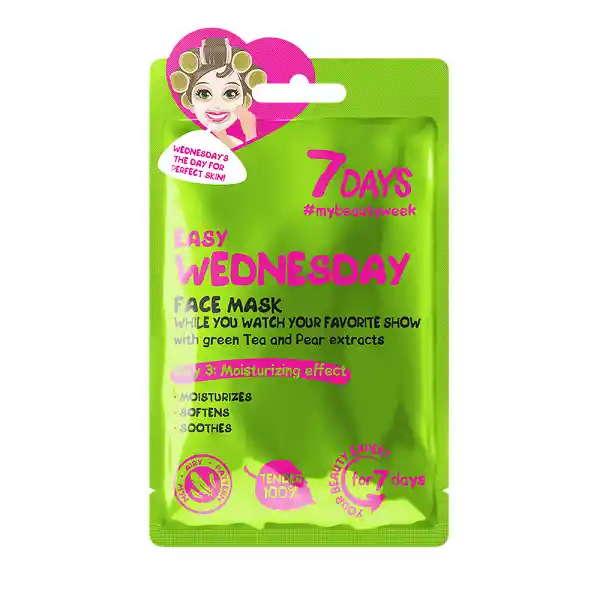 Mascarilla Facial 7 Days Easy Wednesday With Geen Tea And Pear 28g
