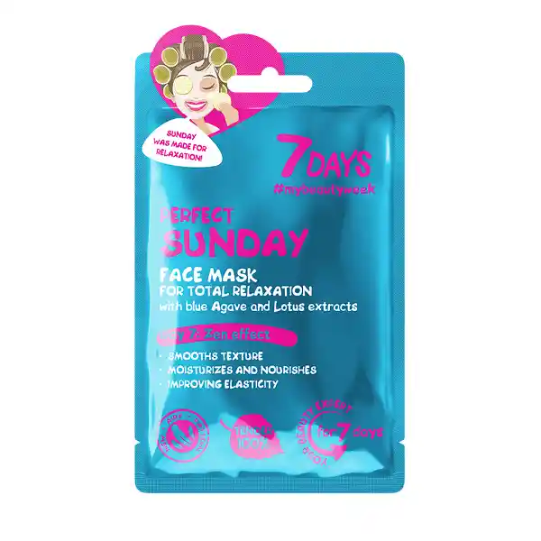 Mascarilla Facial 7 Days Perfect Sunday With Blue Agave And Lotus 28g