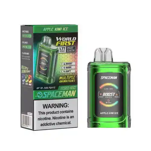 Spaceman Vape / Vaporizador 20.000 Puff Apple Kiwi Ice