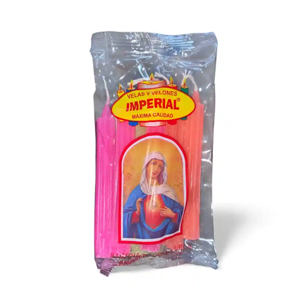 Velas Velitas X10 Unidades Para Navidad En Colores Surtidos