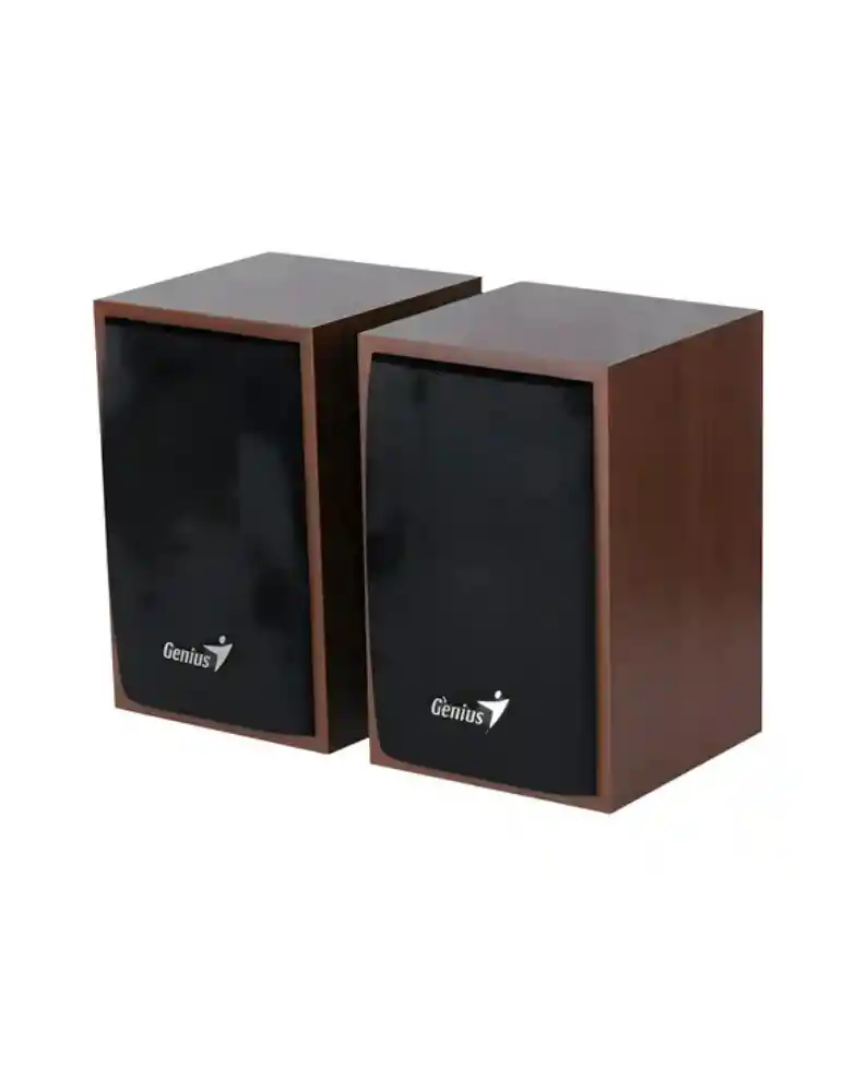 Parlantes Genius 2.0 Sp Hf180 6w Conexion 3.5/usb Madera