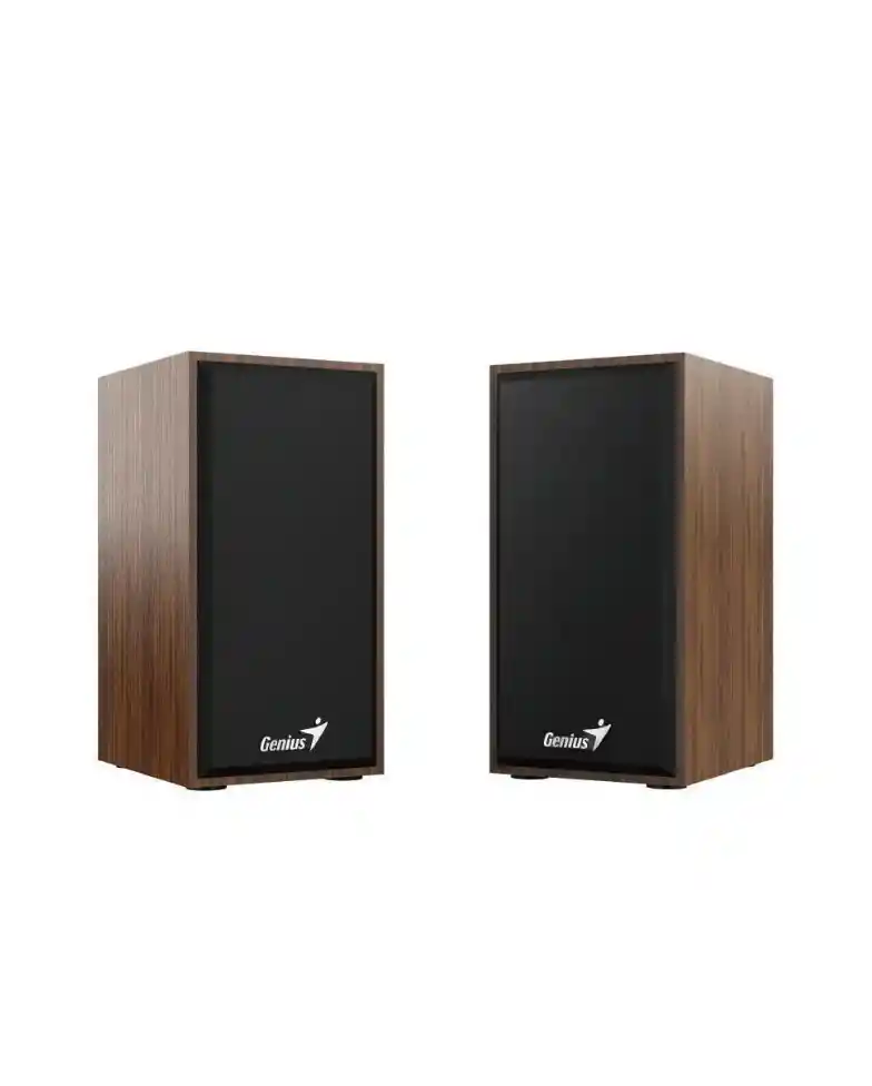 Parlantes Genius 2.0 Sp Hf180 6w Conexion 3.5/usb Madera
