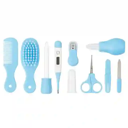Kit De Aseo Para Bebé 10 Piezas – Color Azul