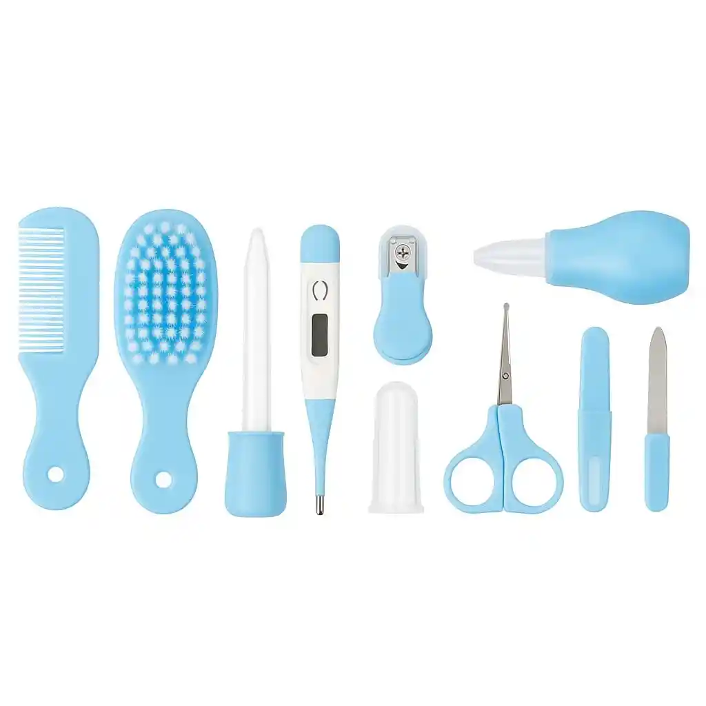 Kit De Aseo Para Bebé 10 Piezas – Color Azul