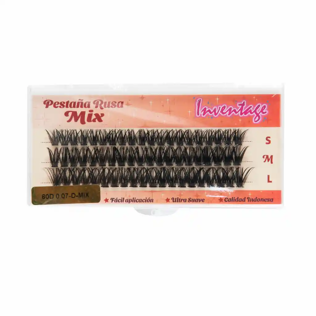 Inventage Pestaña Volumen Ruso Mix 60d 0.07-d-mix