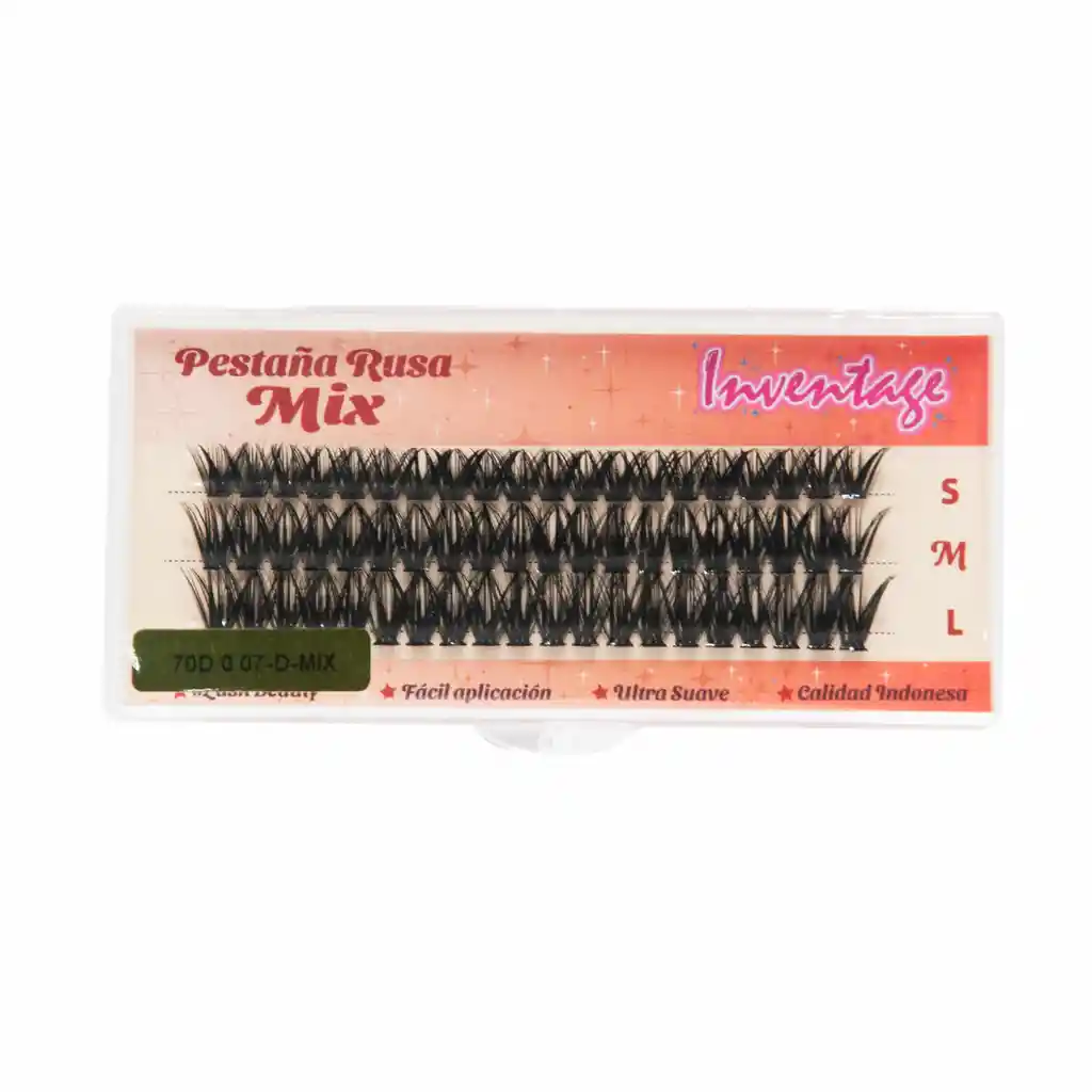 Inventage Pestaña Volumen Ruso Mix 70d 0.07-d-mix