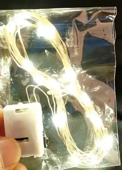 Micro Luces Led Con Caja De Pila Para Decoraciones De Interiores Y Exteriores