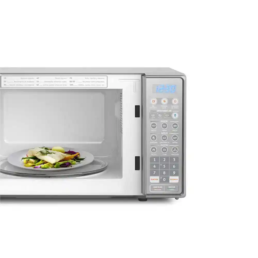 Horno Microondas Electrolux 45x26x34cm Gris Plata 7 Pc 700 W
