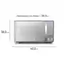 Horno Microondas Electrolux 45x26x34cm Gris Plata 7 Pc 700 W