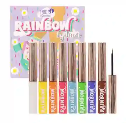 Kit X 8 Delineadores Matte Coloridos Rainbow Trendy Ref Re15