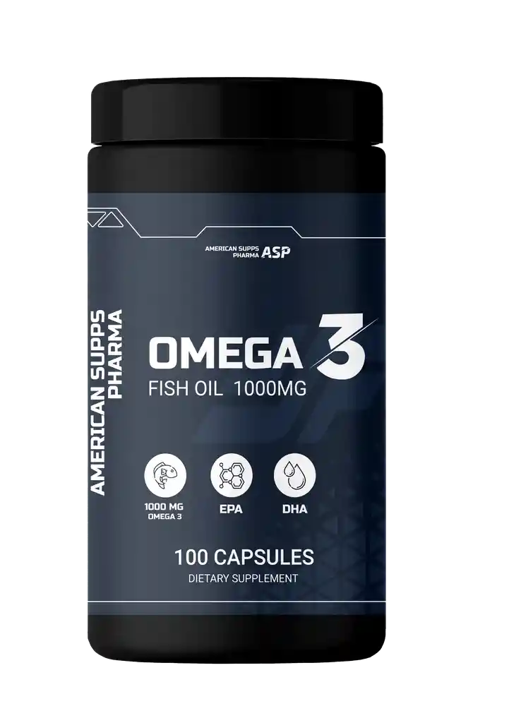 Omega 3 Fish Oil 1000mg American Supps Pharma