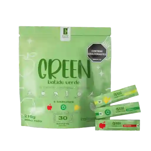 Green Batido Verde En Sobres Elite Supplements