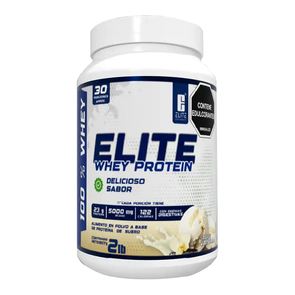 Elite Whey Protein 2lb Vainilla Elite Supplements