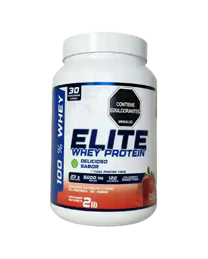 Elite Whey Protein 2lb Fresa Elite Supplements