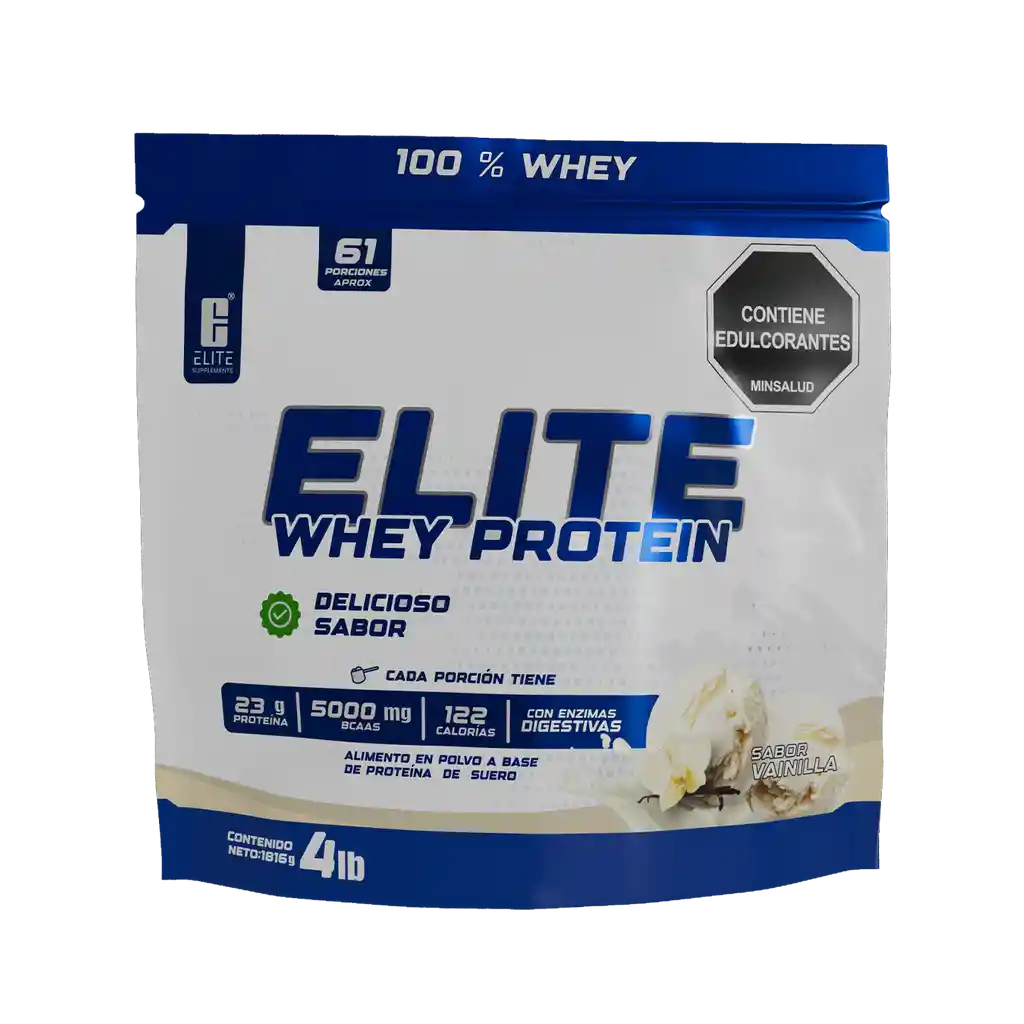 Elite Whey Protein 4lb Vainilla Elite Supplements
