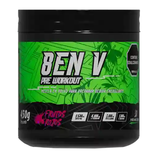 8 En V Pre Workout Frutos Rojos Elite Supplements