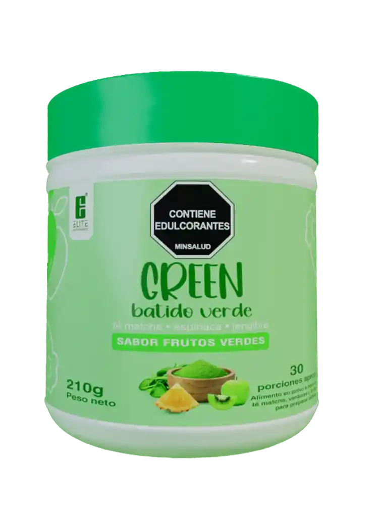 Green Batido Verde Frutos Verdes Elite Supplements