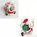 Adorno De Papá Noel En Paracaídas Con Movimiento, Luz Y Sonido
