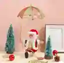 Adorno De Papá Noel En Paracaídas Con Movimiento, Luz Y Sonido