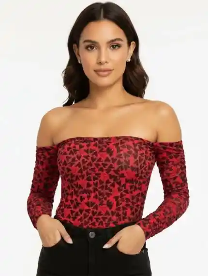 Body Para Mujer Mesh - The Amara Rojo