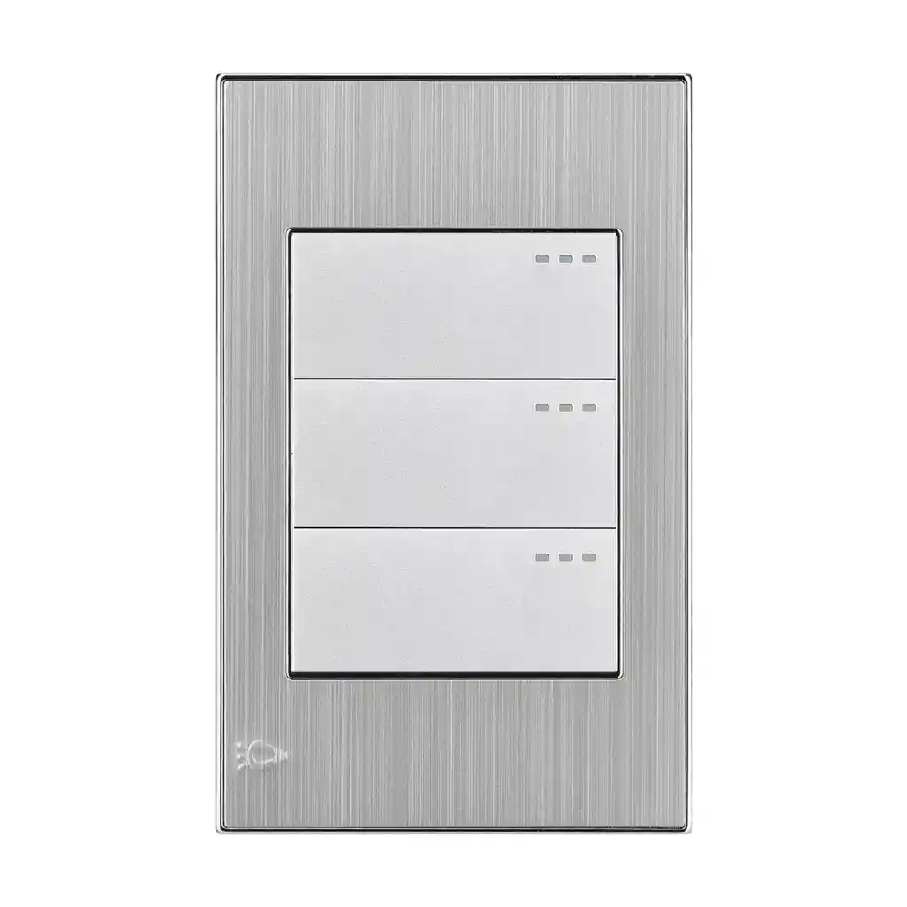 Interruptor Triple Stainless Mercury