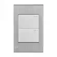 Interrutor Doble Stainless Mercury