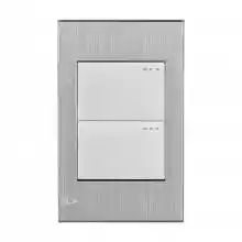 Interrutor Doble Stainless Mercury