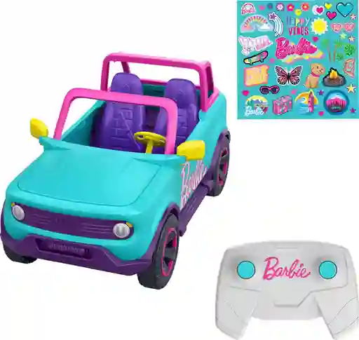 Carro Barbie Hot Wheels Con Stickers Mattel Original Rc