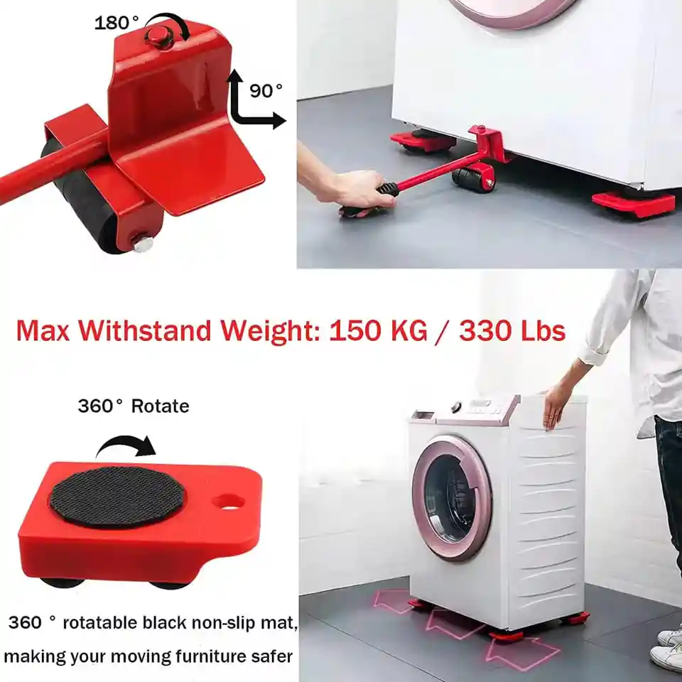 Herramienta Elevador De Muebles Base Soporte Objetos Pesados