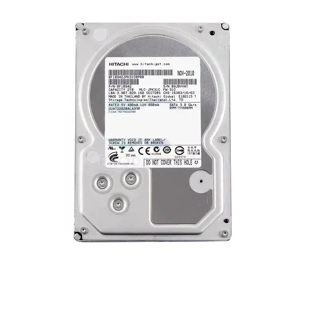 Disco Duro 2tb Hitachi 3.5″ Sata – Pull Funcional Para Pc De Escritorio