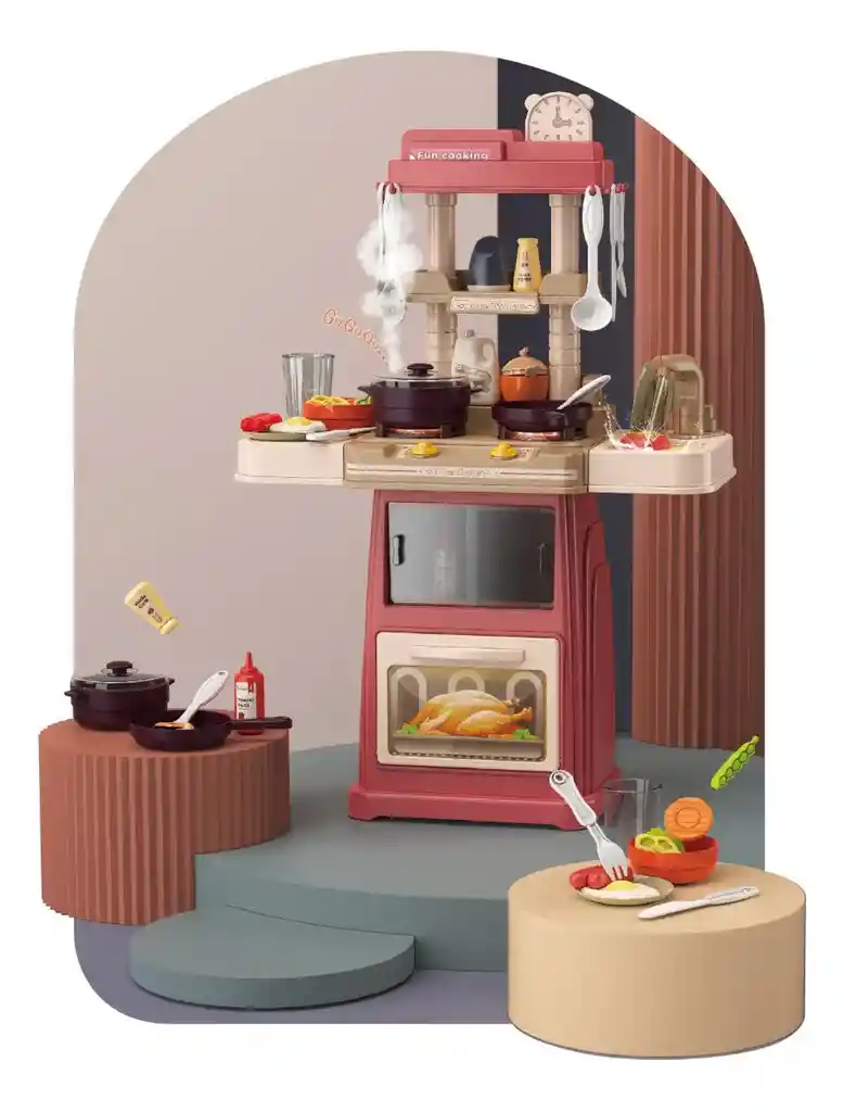 Juguete De Cocina Interactiva Con Luces Y Sonidos Para