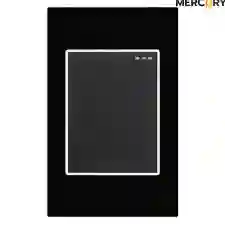 Interruptor Sencillo Negro Mercury