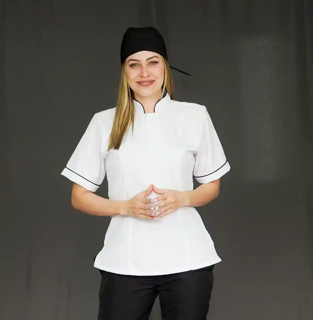 Camisa Antifluida Dama Blanca. Tallas: Xxl Y Xxxl