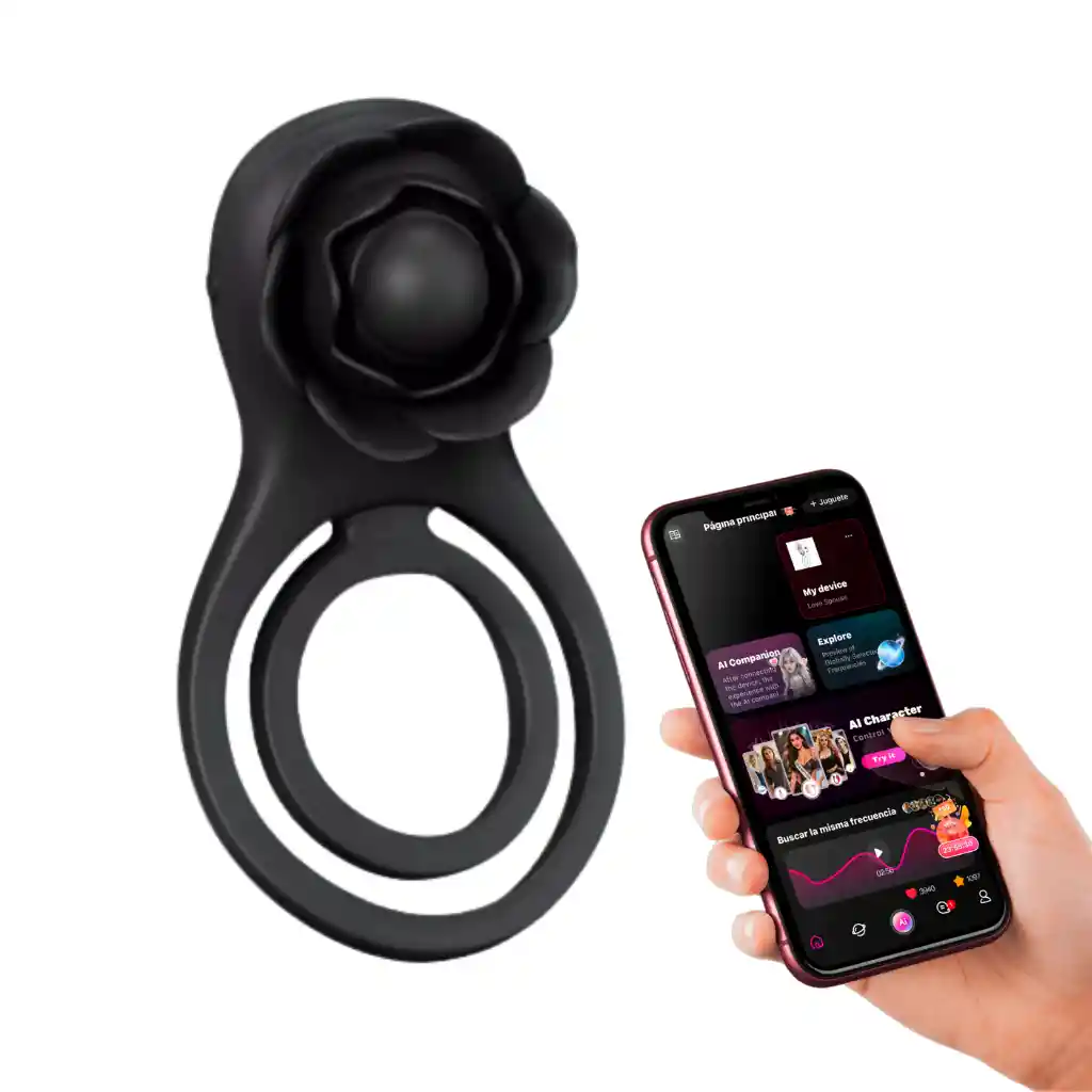 Anillo Vibrador Con App Para El Pene Flynn Recargable Siliconado