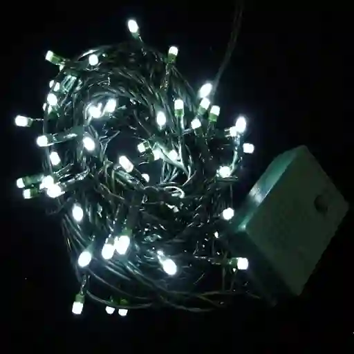 Luces De Navidad Blanca 8 Metros 100 Bombillos