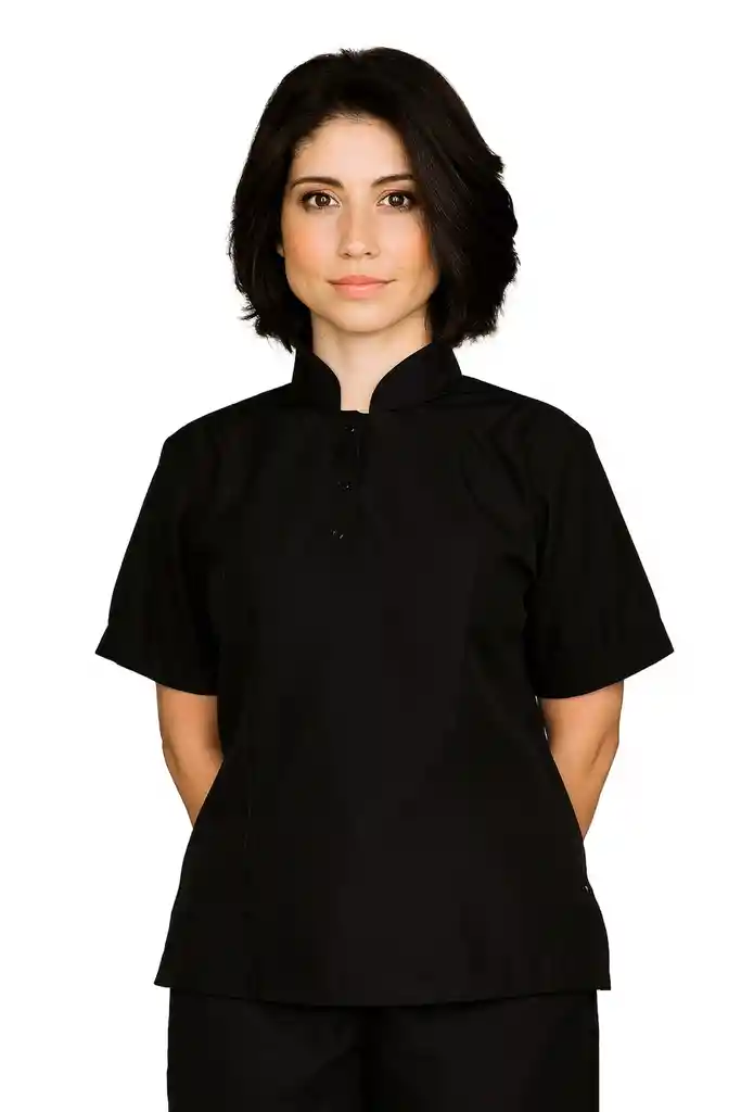 Camisa Antifluida Dama Negra. Tallas: Xxl Y Xxxl
