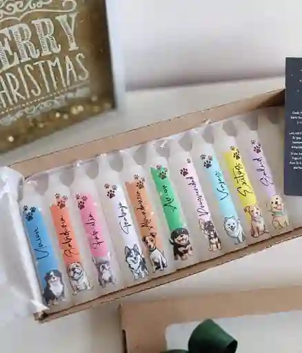 Velitas Navideñas X 12 – Perritos